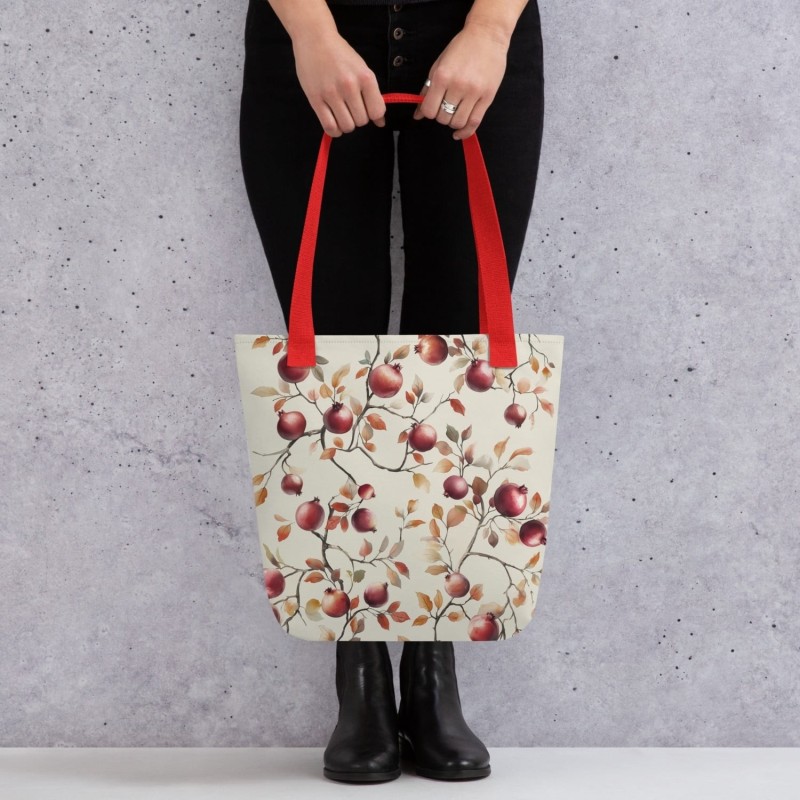 Enticing Pomegranates Tote Bag