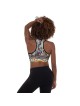 Tel Aviv Pop Art Designer Padded Sports Bra