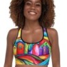 Jerusalem Colors Designer Padded Sports Bra