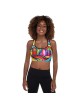 Soutien-gorge de sport rembourré de créateur Jerusalem Colors