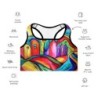 Jerusalem Colors Designer Padded Sports Bra