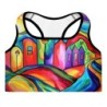 Jerusalem Colors Designer Padded Sports Bra