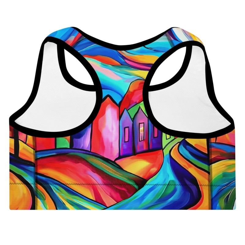 Jerusalem Colors Designer Padded Sports Bra