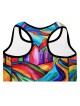 Soutien-gorge de sport rembourré de créateur Jerusalem Colors