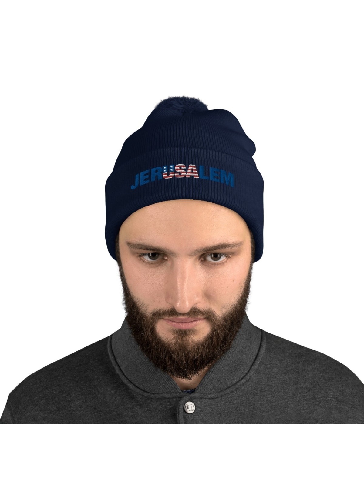 JerUSAlem Pom-Pom Beanie
