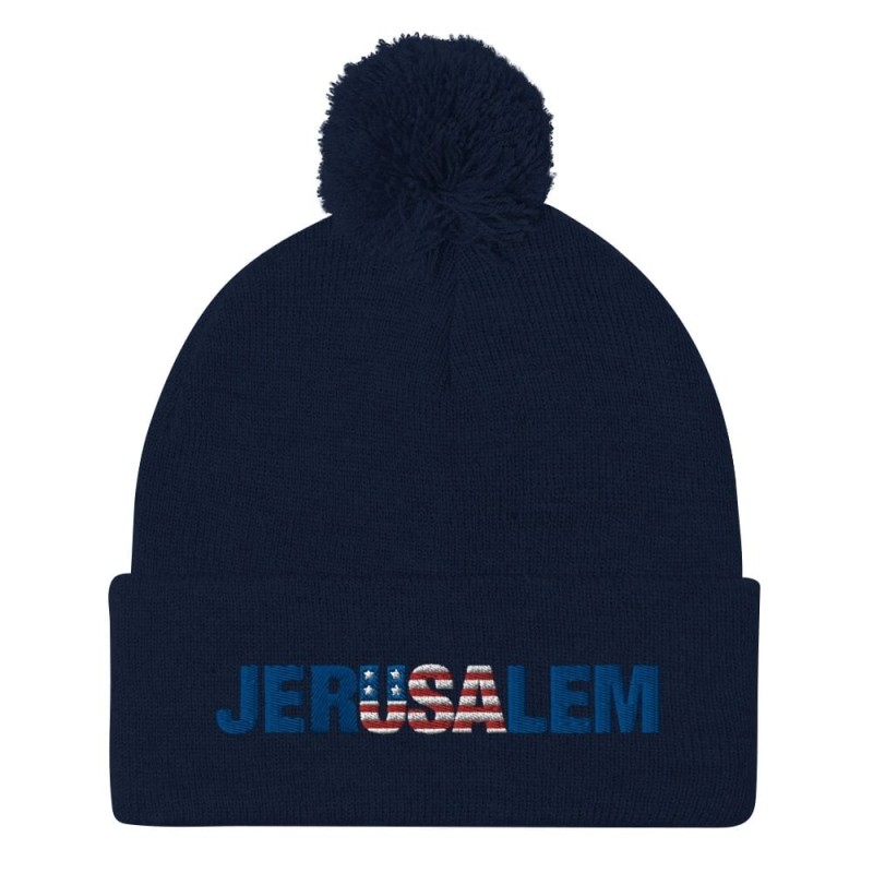 Bonnet à pompon JerUSAlem