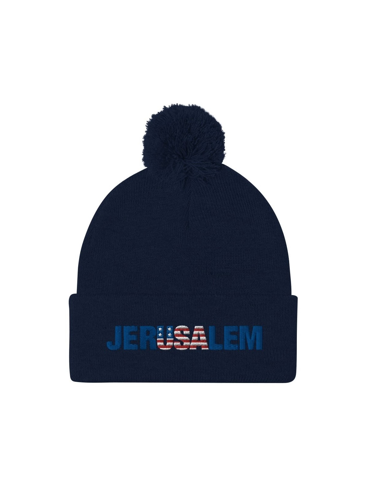 Bonnet à pompon JerUSAlem