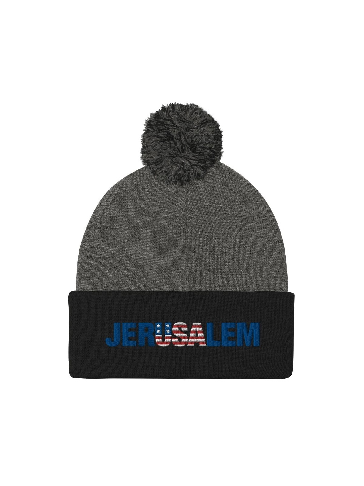 Bonnet à pompon JerUSAlem