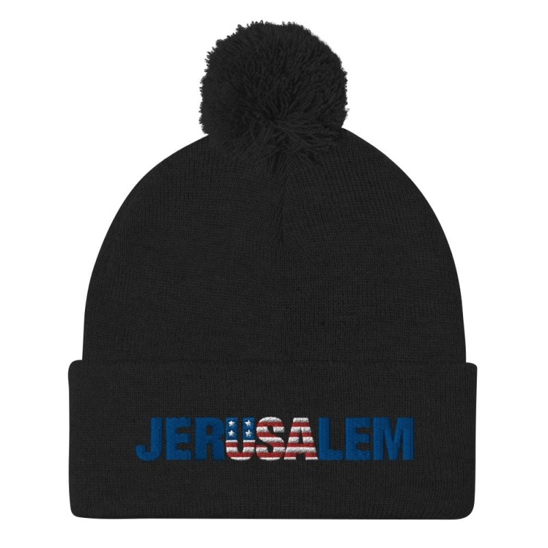 Bonnet à pompon JerUSAlem