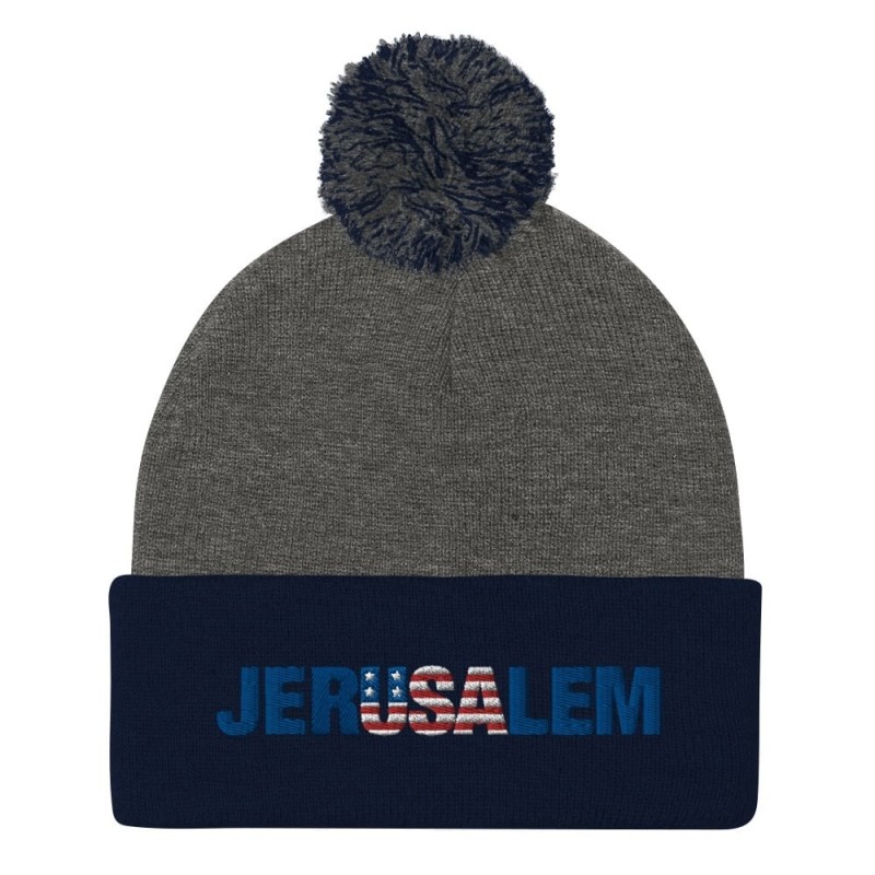 Bonnet à pompon JerUSAlem