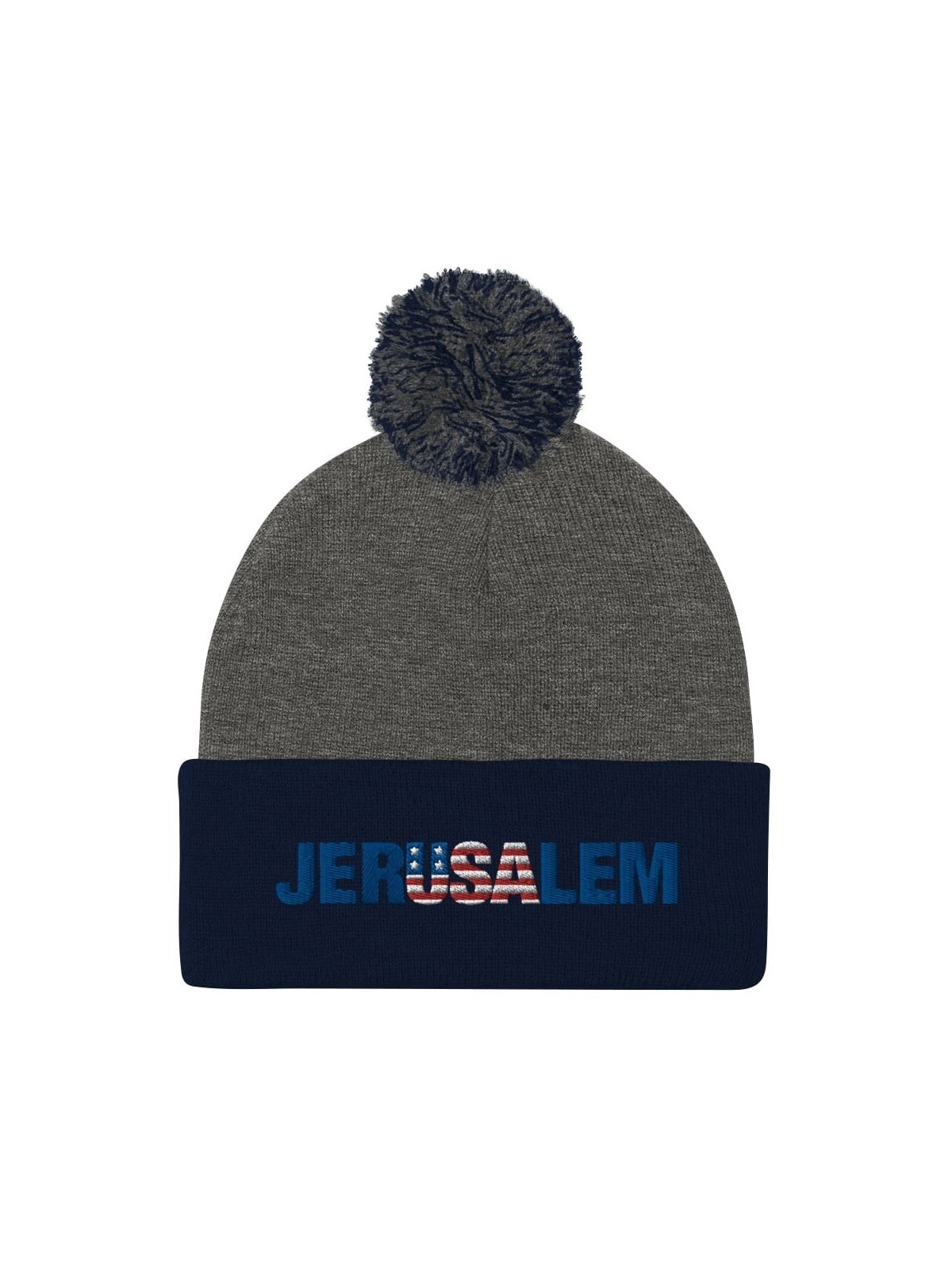 Bonnet à pompon JerUSAlem