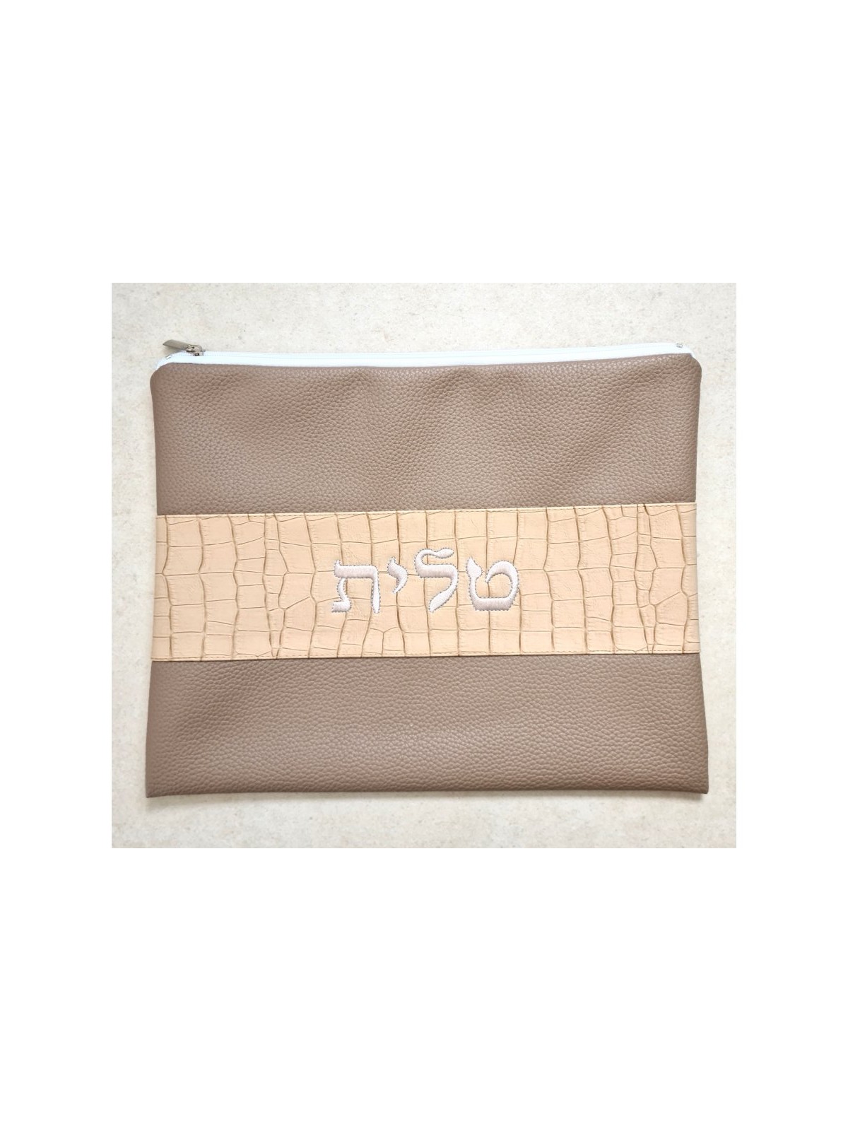 Faux Leather Tallit and Tefillin Bag Set Tw... | Talit & Tefillin Bags