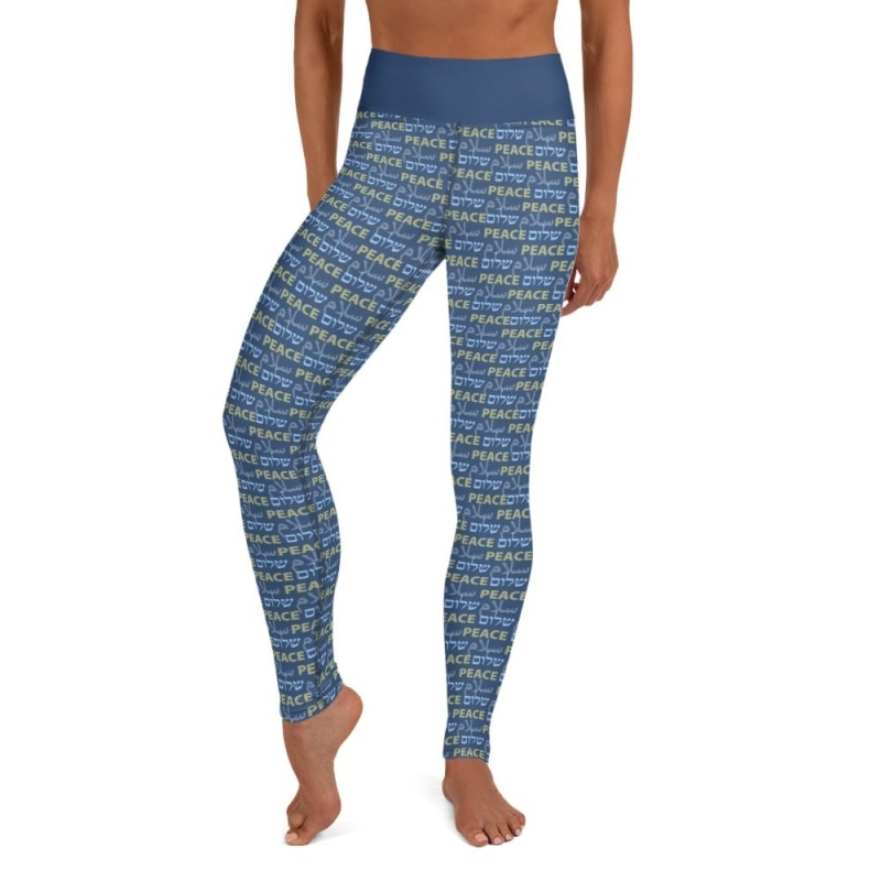 Shalom Salam Peace Designer Leggings de yoga