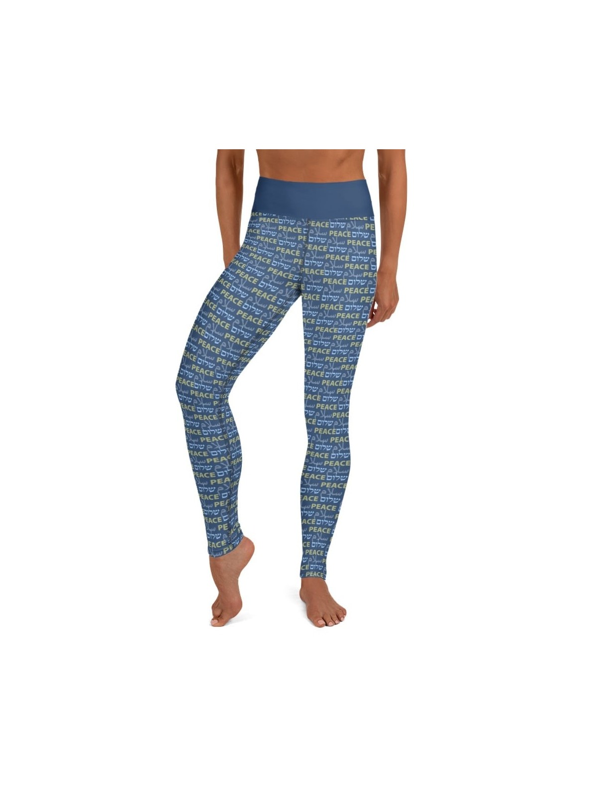 Shalom Salam Peace Designer Leggings de yoga