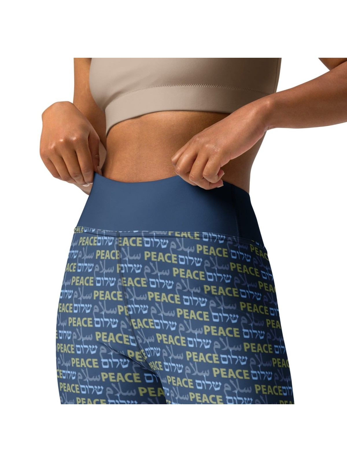 Shalom Salam Peace Designer Leggings de yoga