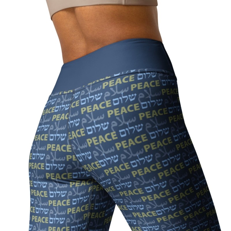 Shalom Salam Peace Designer Leggings de yoga