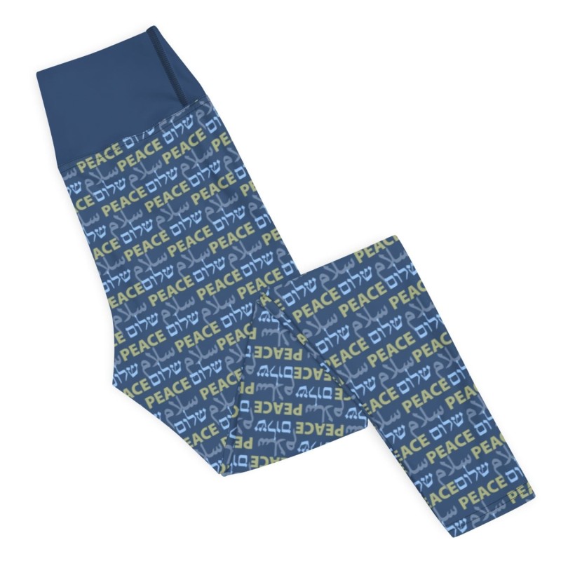 Shalom Salam Peace Designer Leggings de yoga