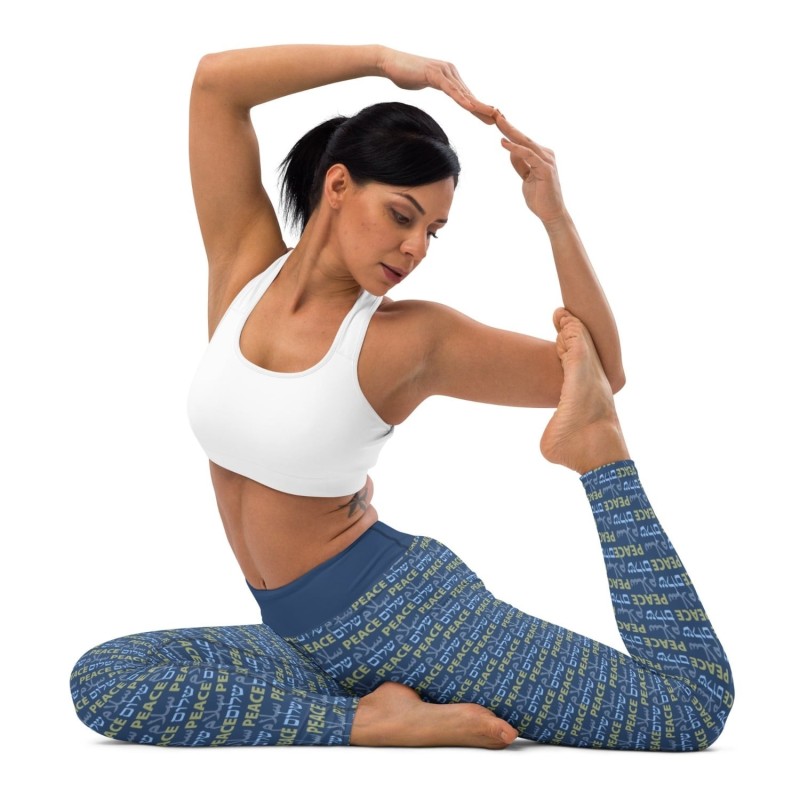 Shalom Salam Peace Designer Leggings de yoga