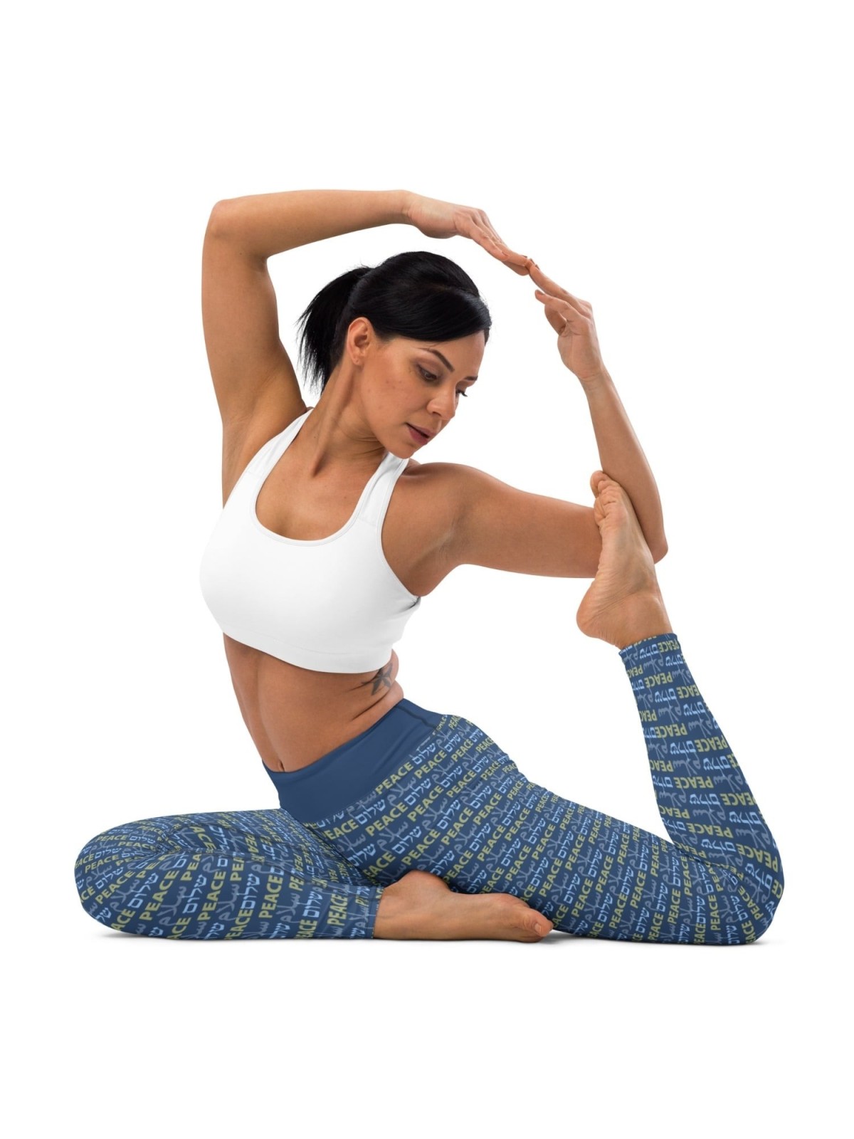 Shalom Salam Peace Designer Yoga Leggings