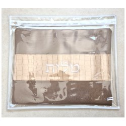 Faux Leather Tallit and Tefillin Bag Set Tw... | Talit & Tefillin Bags