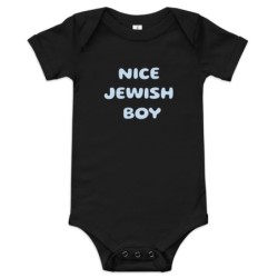 Nice Jewish Boy Onesie - Short Sleeve One-Piece for Babies