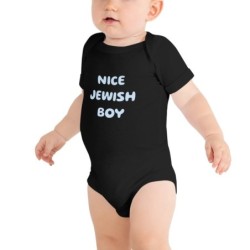 Nice Jewish Boy Onesie - Short Sleeve One-Piece for Babies
