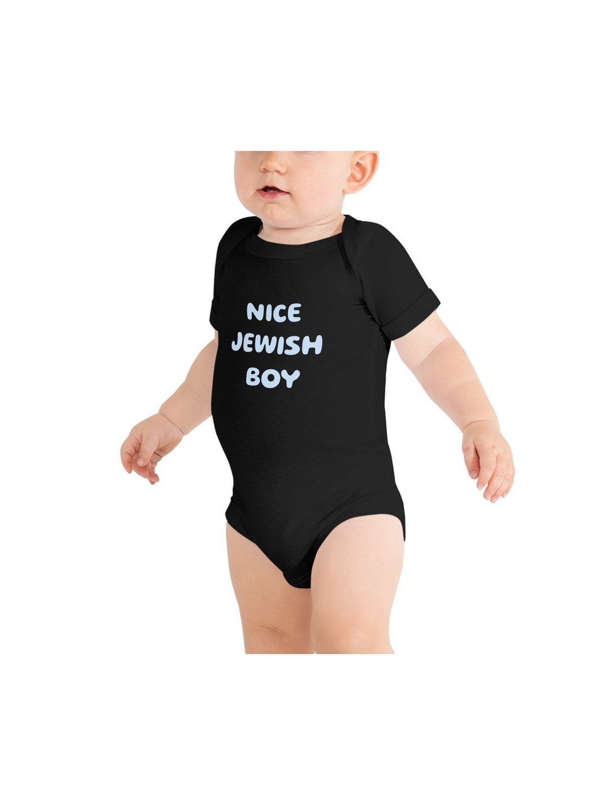 Nice Jewish Boy Onesie - Short Sleeve One-Piece for Babies