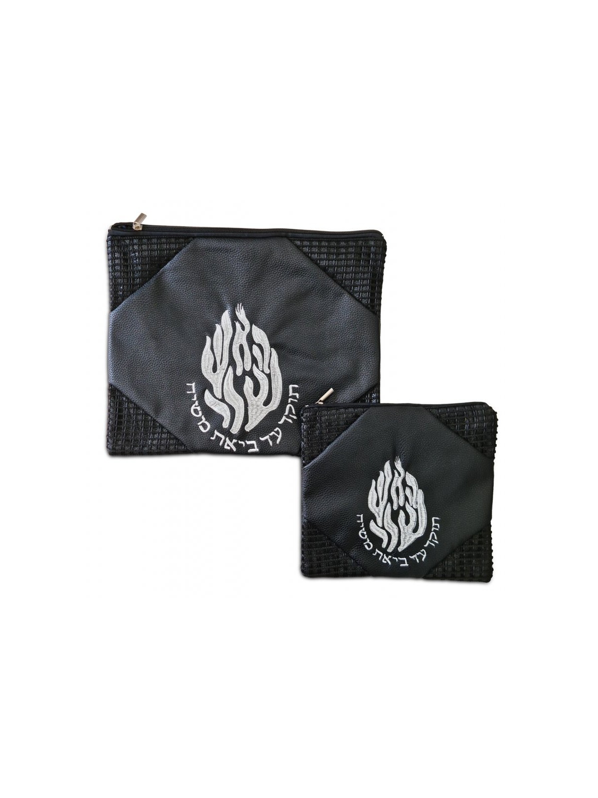 Black Faux Leather Tallit and Tefillin Bag ... | Talit & Tefillin Bags