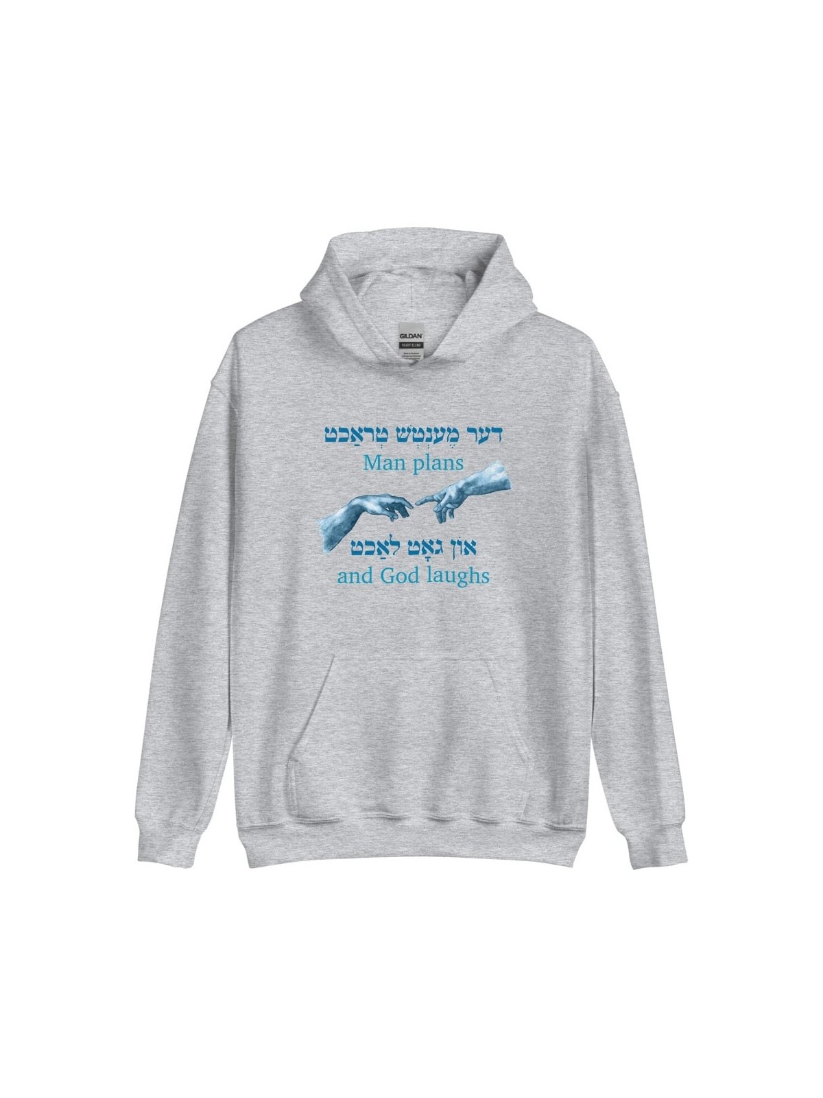 Sweat à capuche Yiddish Man Plans - Unisexe