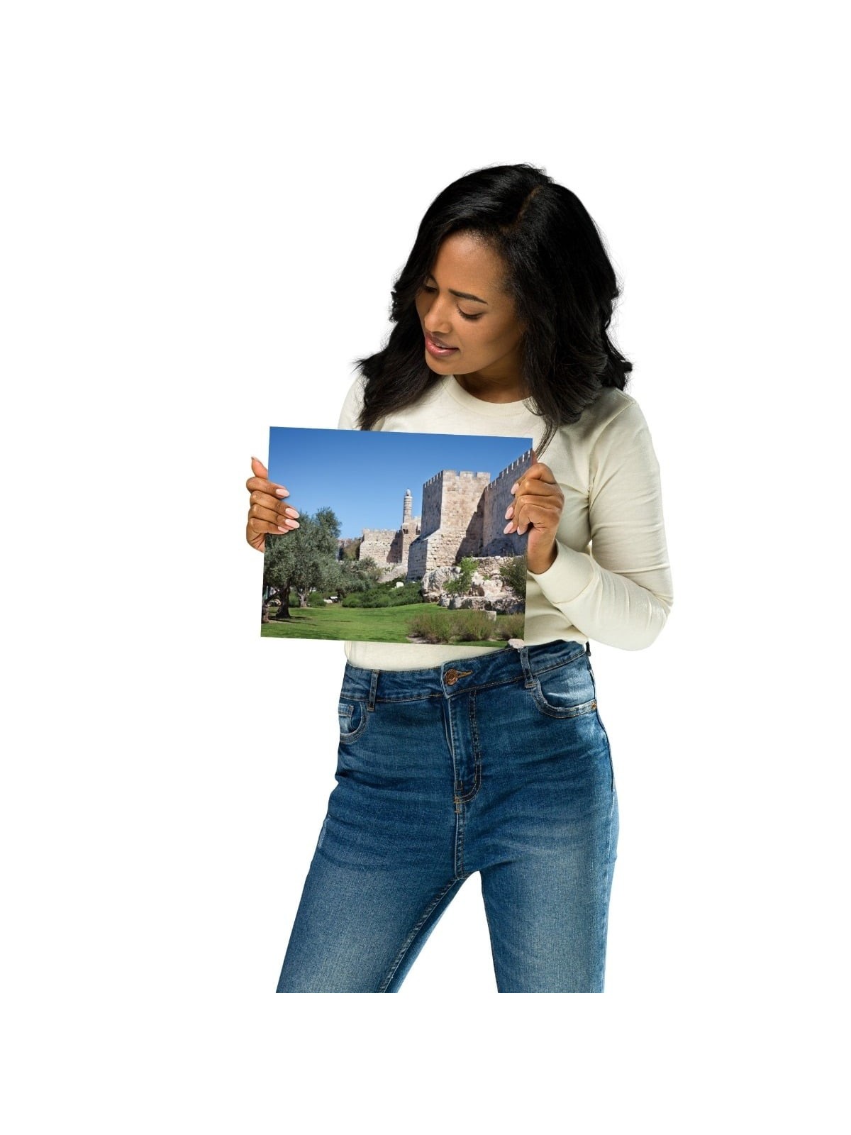 Old City of Jerusalem and Tower of David Photograph Poster