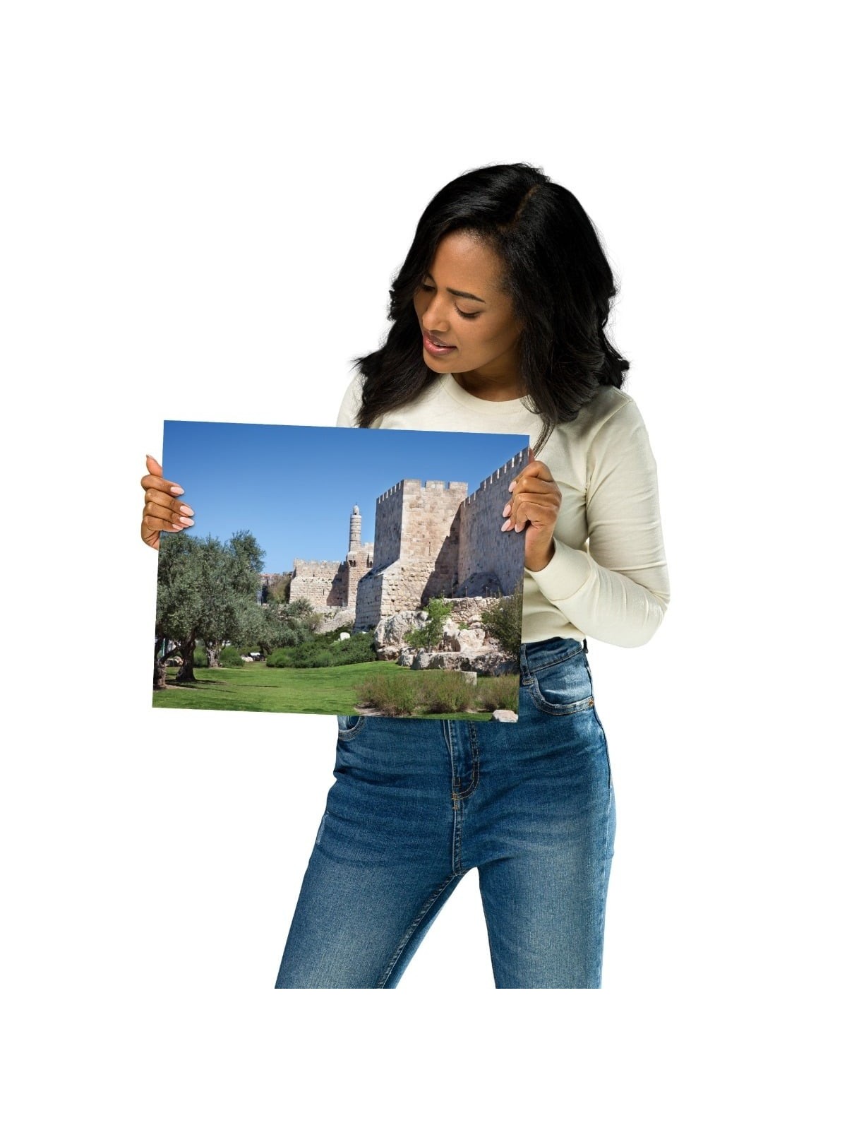 Old City of Jerusalem and Tower of David Photograph Poster