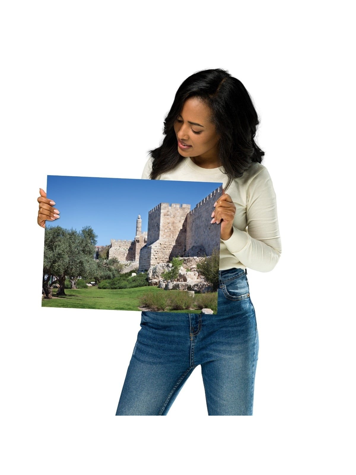 Old City of Jerusalem and Tower of David Photograph Poster