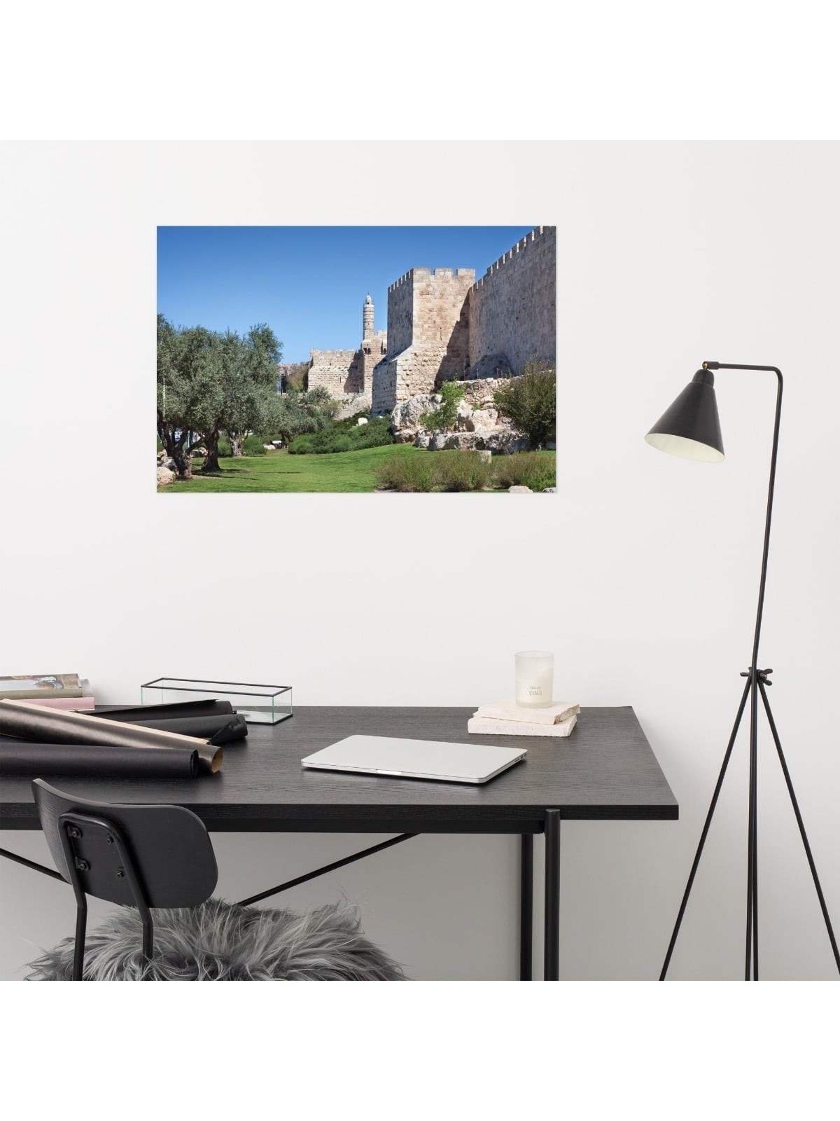 Old City of Jerusalem and Tower of David Photograph Poster