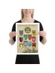 Affiche de l'armée israélienne avec insignes du corps