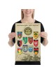 Affiche de l'armée israélienne avec insignes du corps