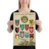 Israel Army Poster with Corps Insignia