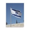 Israel Flag Over the Western Wall Poster