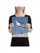 Israel Flag Over the Western Wall Poster