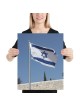 Israel Flag Over the Western Wall Poster