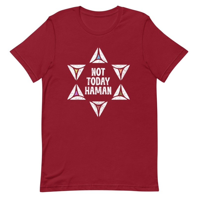 Pas aujourd’hui T-shirt Haman Pourim - Unisexe
