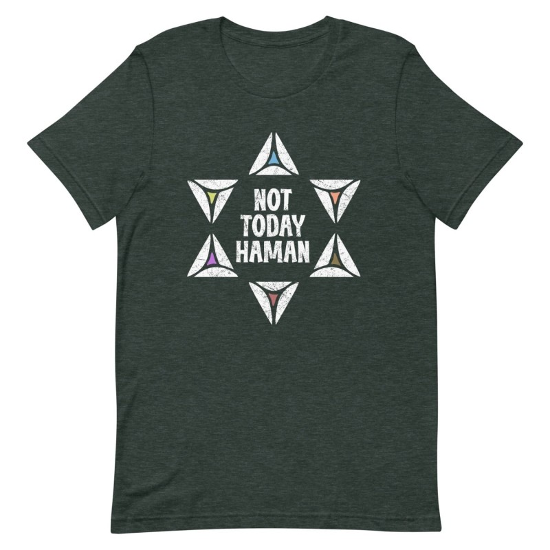 Pas aujourd’hui T-shirt Haman Pourim - Unisexe