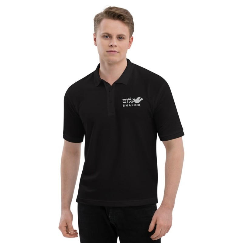 Polo Colombe de Paix Shalom pour hommes