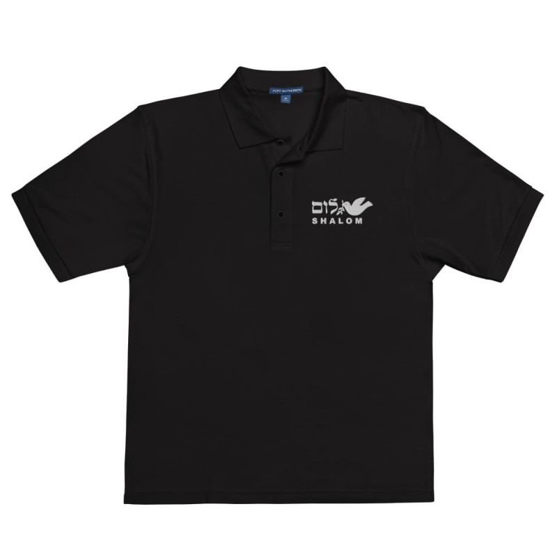 Shalom Dove of Peace Men's Polo Shirt