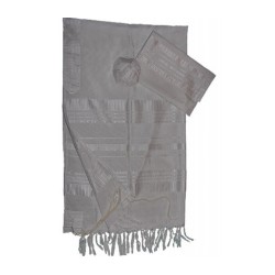 Gabrieli Handwoven White Silk Tallit S... | Gabrieli Hand Woven Tallit