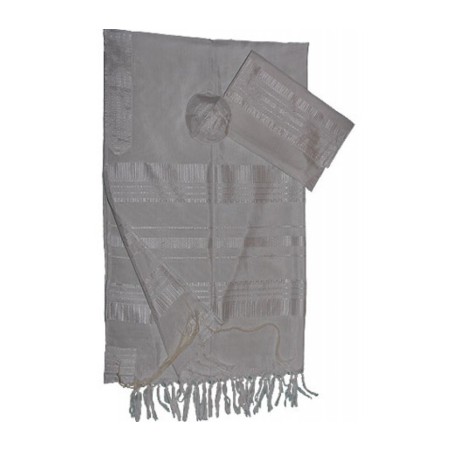 Gabrieli Handwoven White Silk Tallit S... | Gabrieli Hand Woven Tallit