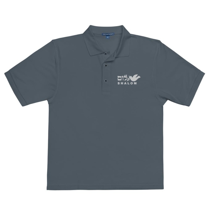 Shalom Dove of Peace Men's Polo Shirt