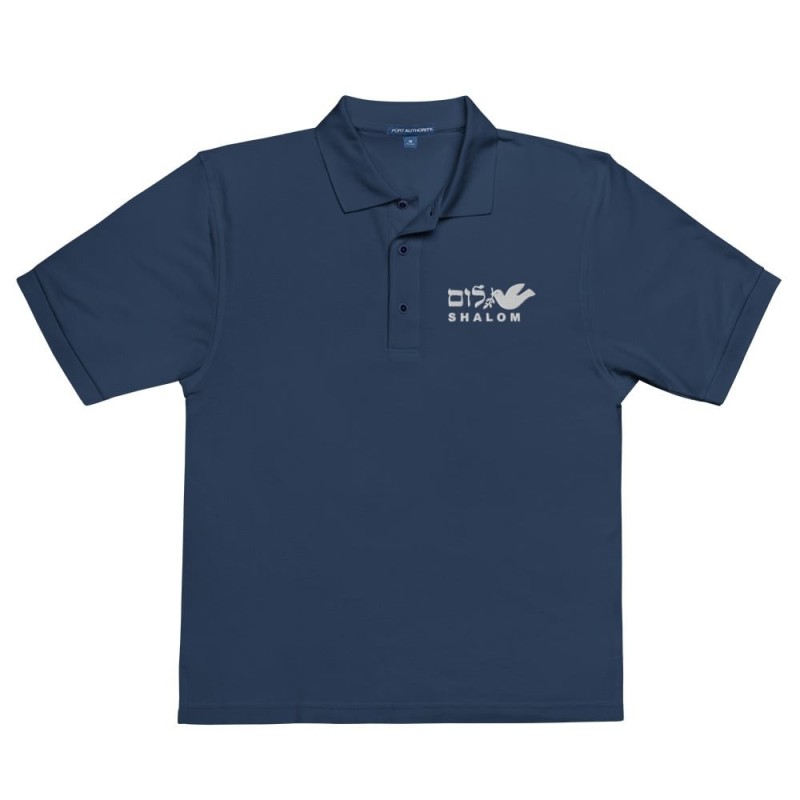 Shalom Dove of Peace Men's Polo Shirt