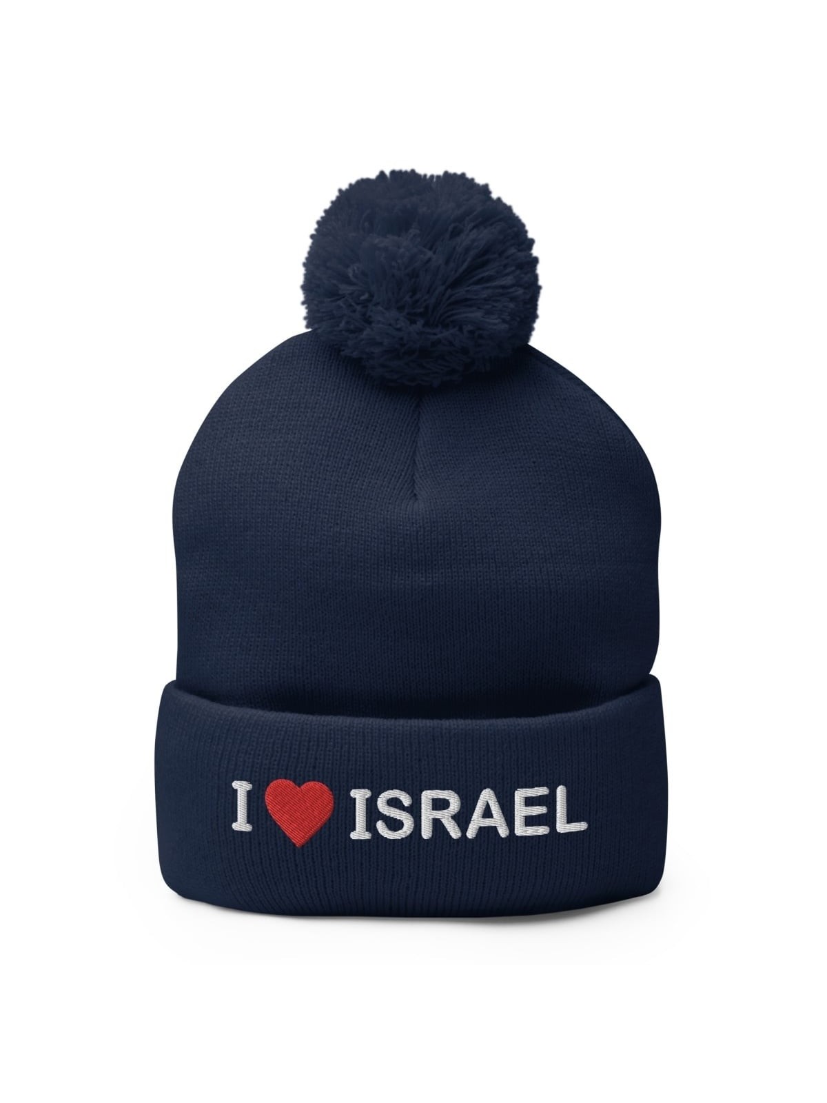 I Love Israel Pom-Pom Beanie
