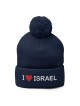 I Love Israel Pom-Pom Beanie