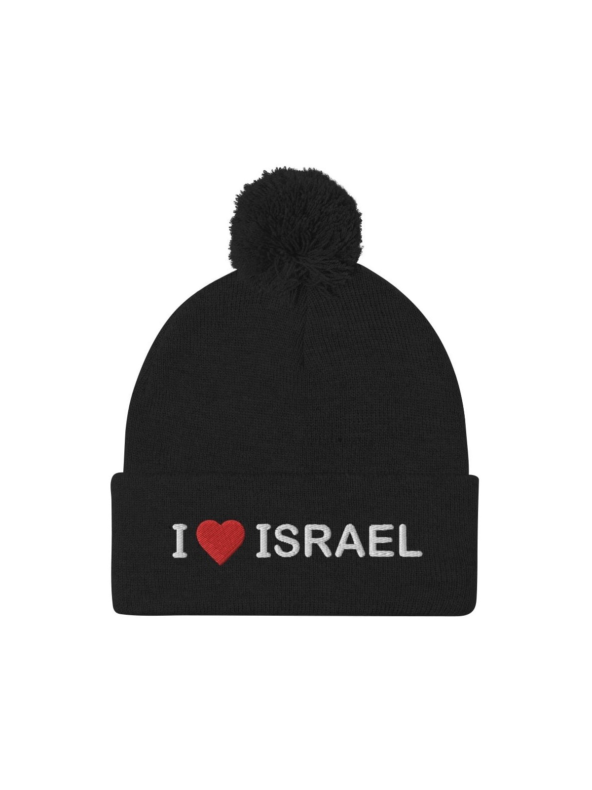 I Love Israel Pom-Pom Beanie